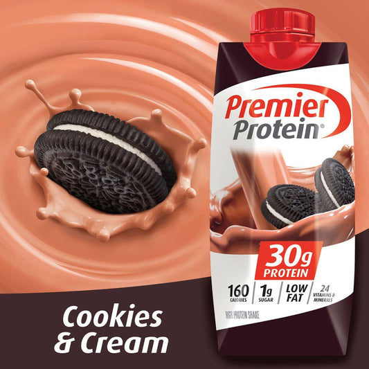 Premier Protein Protein Shake, Cookies and Cream, 12 Count