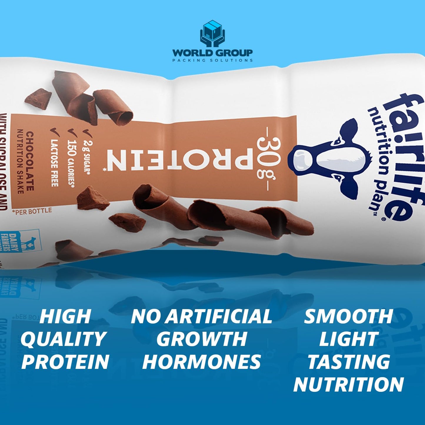 Fairlife Nutrition Plan High Protein Chocolate Shake, World Group Packing Solutions, 11.5 Fl Oz (Pack of 12)