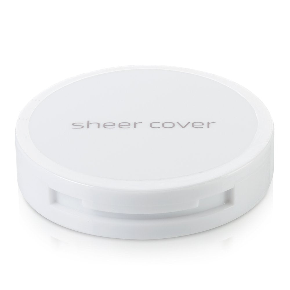 Sheer Cover Studio – Conceal and Brighten Highlight Trio – Two-Toned Concealers – Shimmering Highlighter – Light/Medium Shade – With FREE Concealer Brush – 3 Grams