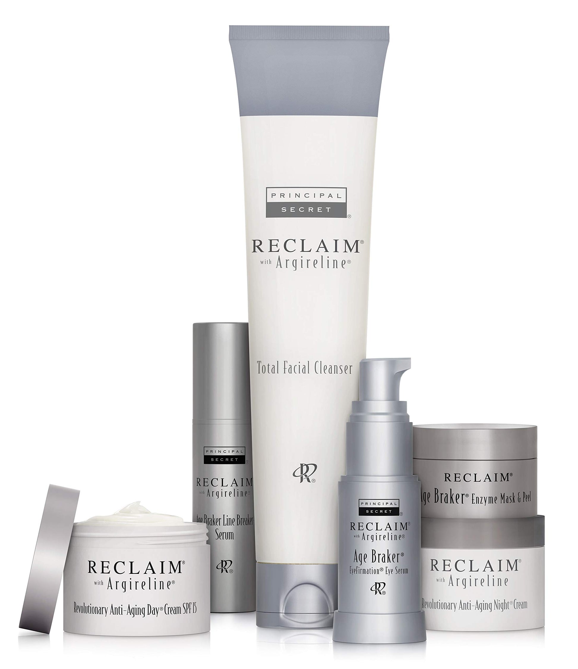 Principal Secret – Reclaim Daily Anti-Aging Essentials Kit Skincare System with Argireline – 6 Piece