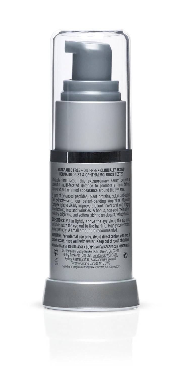 Principal Secret – Reclaim with Argireline – Age Braker EyeFirmation Eye Serum – Aloe & Shea Butter Infused – 0.5 Ounce