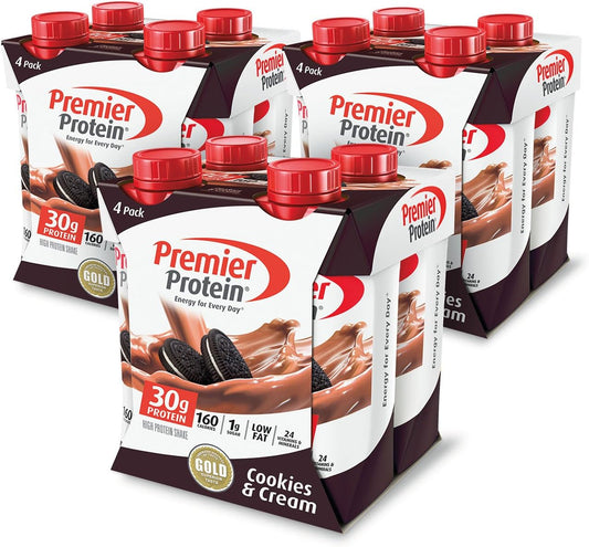 Premier Protein Protein Shake, Cookies and Cream, 12 Count